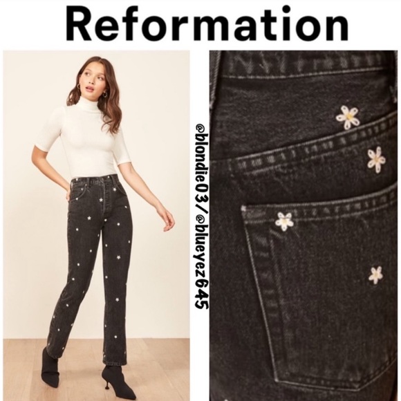 Reformation Cynthia High Relaxed Daisy 